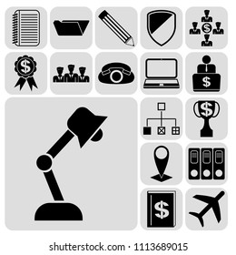 Set of 17 business icons, high quality. Collection. Flat design. Vector Illustration. Set of 17 business icons, high quality. Collection. Flat design. Vector Illustration.