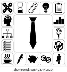Set of 17 business icons, high quality. Collection. Amazing desing. Vector Illustration.