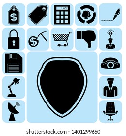 Set of 17 business icons, high quality. Collection. Amazing desing. Vector Illustration.