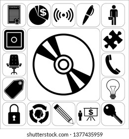 Set of 17 business icons, pictograms, symbols. Collection. Amazing desing. Vector Illustration.