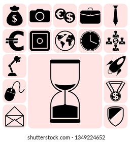 Set of 17 business related icons. Collection. Amazing desing. Vector Illustration.