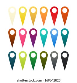 Set of 18 pins