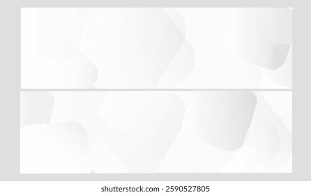 Set of 2 abstract graphic design banner background template vector illustration