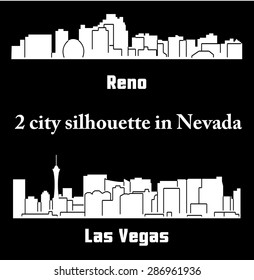 Set of 2 City in Nevada ( Las Vegas, Reno )