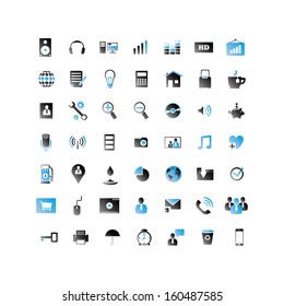 Set of  2 Color web icons 