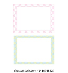 Set of 2 cute frame template. A4 scaled