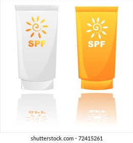 set of 2 glossy sunblock creams