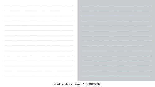 Set 2 horizontal small stroke dotted pattern paper note sheet. 
Quick notes template foroffice, business and copy space vector.