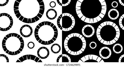 Un conjunto de 2 imágenes. Fondo transparente blanco y negro. Diseño con eclosión manual. Ornamento étnico de boho. El fondo es impecable. Ilustración vectorial para diseño web o impresión.