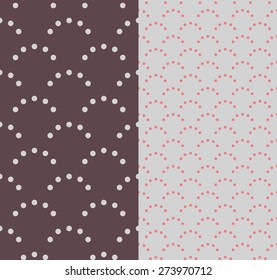 Set of 2 seamless  patterns