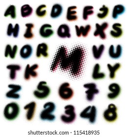 Set 2 of Stylish Grunge ABC