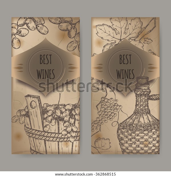 vintage wine label art