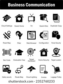 A set of 20 Business icons as cloud settings, sweet home, tv