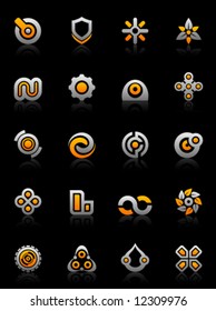 Set of 20 design elements and various graphics