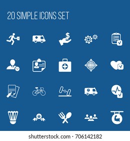 Set 20 Editable Complicated Icons Includes Stock Vector (Royalty Free ...