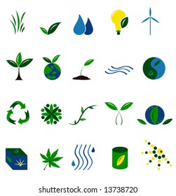 Set of 20 Environmental Icons