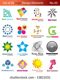 Set of 20 Logo Elements