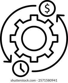 Set of 20 outline icons related to business and analytics. Linear icon collection. Editable stroke. Vector illustration