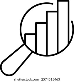 Set of 20 outline icons related to data analytics. Linear icon collection. Editable stroke. Vector illustration