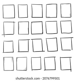 Set of 20 pieces different rectangles - Vector