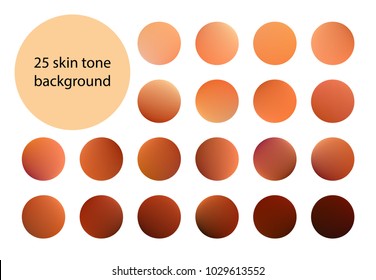 Set 20 skin tone makeup gradient background  Vector texture for cosmetics ads  Design element for promotional  frame  banner   
