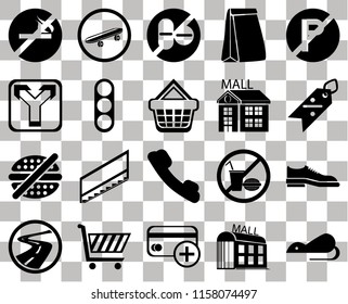 Set Of 20 transparent icons such as Rats, Discount, No parking, Paper bag, Roads, Skateboard, food, Junction, transparency icon pack, pixel perfect