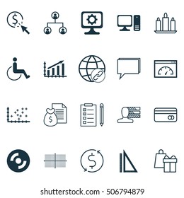 Set Of 20 Universal Editable Icons. Can Be Used For Web, Mobile And App Design. Includes Icons Such As Loading Speed, Money Trasnfer, Plastic Card And More.