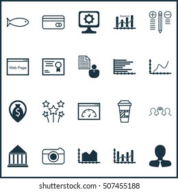 Set Of 20 Universal Editable Icons. Can Be Used For Web, Mobile And App Design. Includes Icons Such As Decision Making, Street, Fishing And More.