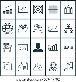 Set Of 20 Universal Editable Icons. Can Be Used For Web, Mobile And App Design. Includes Icons Such As Reminder, Brain Process, Wax And More.