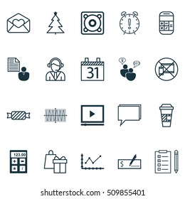 Set Of 20 Universal Editable Icons. Can Be Used For Web, Mobile And App Design. Includes Icons Such As SEO Brainstorm, Changes Graph, Takeaway Coffee And More.