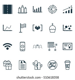 Set Of 20 Universal Editable Icons. Can Be Used For Web, Mobile And App Design. Includes Icons Such As Questionnaire, Pin, Cacti And More.
