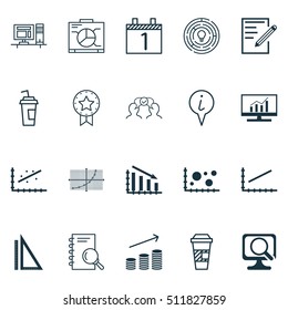 Set Of 20 Universal Editable Icons. Can Be Used For Web, Mobile And App Design. Includes Icons Such As Innovation, Laptop, Info Pointer And More.