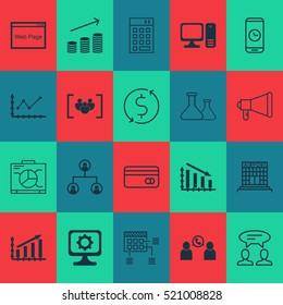 Set Of 20 Universal Editable Icons. Can Be Used For Web, Mobile And App Design. Includes Elements Such As Airport Construction, Dialogue, Investment And More.