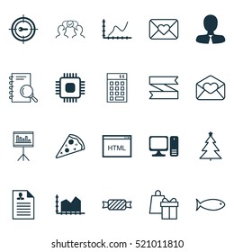 Set Of 20 Universal Editable Icons. Can Be Used For Web, Mobile And App Design. Includes Elements Such As Investment, Coding, Cooperation And More.