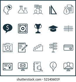 Set Of 20 Universal Editable Icons. Can Be Used For Web, Mobile And App Design. Includes Elements Such As Graduation, Measurement, Plastic Card And More.