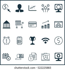 Set Of 20 Universal Editable Icons. Can Be Used For Web, Mobile And App Design. Includes Elements Such As Schedule, Website Performance, Festive Fireworks And More.