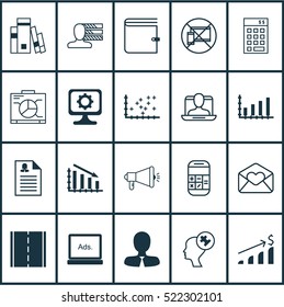 Set Of 20 Universal Editable Icons. Can Be Used For Web, Mobile And App Design. Includes Elements Such As Plot Diagram, Investment, Dynamics And More.