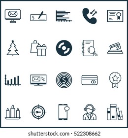 Set Of 20 Universal Editable Icons. Can Be Used For Web, Mobile And App Design. Includes Elements Such As Credit Card, Bank Payment, Certificate And More.