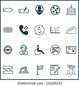 Set Of 20 Universal Editable Icons. Can Be Used For Web, Mobile And App Design. Includes Elements Such As Credit Card, Focus Group, Pin And More.