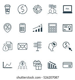 Set Of 20 Universal Editable Icons. Can Be Used For Web, Mobile And App Design. Includes Elements Such As Discussion, Plastic Card, Money Trasnfer And More.