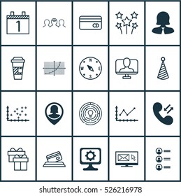 Set Of 20 Universal Editable Icons. Can Be Used For Web, Mobile And App Design. Includes Elements Such As Pin Employee, Plot Diagram, Coaching And More.