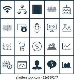 Set Of 20 Universal Editable Icons. Can Be Used For Web, Mobile And App Design. Includes Elements Such As Tree Structure, Chemical, Loading Speed And More.