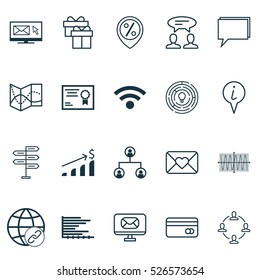 Set Of 20 Universal Editable Icons. Can Be Used For Web, Mobile And App Design. Includes Elements Such As Bars Chart, Plastic Card, Opportunity And More.