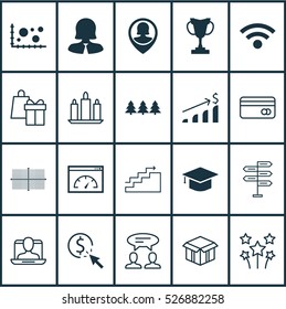 Set Of 20 Universal Editable Icons. Can Be Used For Web, Mobile And App Design. Includes Elements Such As Festive Fireworks, Pin Employee, Square Diagram And More.