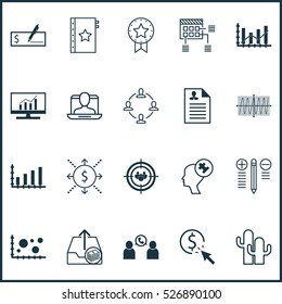 Set Of 20 Universal Editable Icons. Can Be Used For Web, Mobile And App Design. Includes Elements Such As Paid Upload, PPC, Present Badge And More.