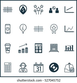 Set Of 20 Universal Editable Icons. Can Be Used For Web, Mobile And App Design. Includes Elements Such As Investment, Money Navigation, Coins Growth And More.