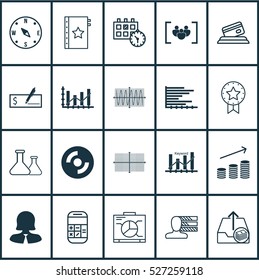 Set Of 20 Universal Editable Icons. Can Be Used For Web, Mobile And App Design. Includes Elements Such As Credit Card, Calculation, Questionnaire And More.