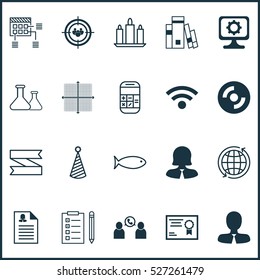 Set Of 20 Universal Editable Icons. Can Be Used For Web, Mobile And App Design. Includes Elements Such As Phone Conference, PC, Wax And More.