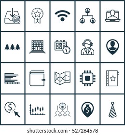 Set Of 20 Universal Editable Icons. Can Be Used For Web, Mobile And App Design. Includes Elements Such As Tree Structure, Appointment, Chip And More.