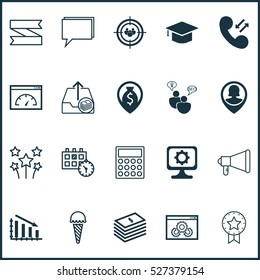 Set Of 20 Universal Editable Icons. Can Be Used For Web, Mobile And App Design. Includes Elements Such As Conference, Focus Group, Savings And More.